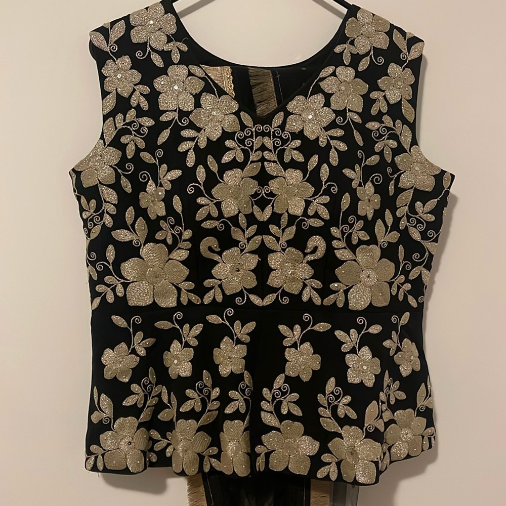 Lengha with peplum blouse
